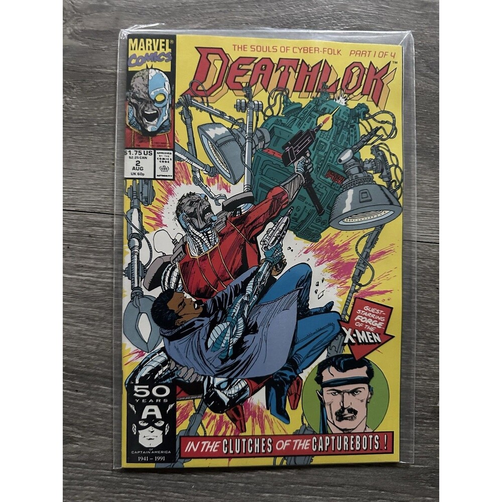 Marvel Deathlok #2 Single Issue Comic 1991 Copper Age Color X-Men Forge